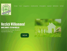 Tablet Screenshot of bauelemente-nicklas.de